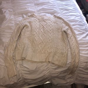 Cream colored soft sweater